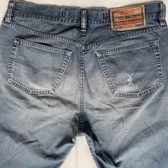 Vintage Diesel Industry Jeans 34x30 Straight Leg Made in Italy - Picture 6 of 12